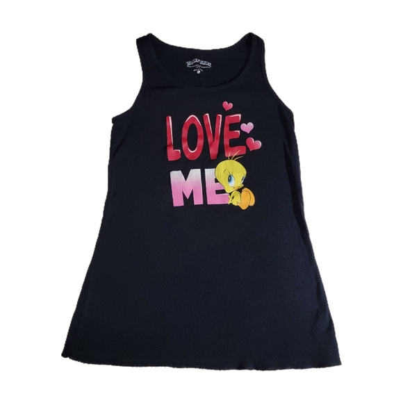 Looney Tunes Tops - Tweety Looney Tunes Tank Top Women's Size Large Black "Love Me" Warner Bros